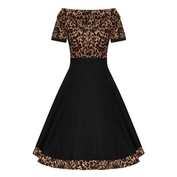 Dolly & Dotty Darlene Dress in Leopard Print - Picture 2 of 3